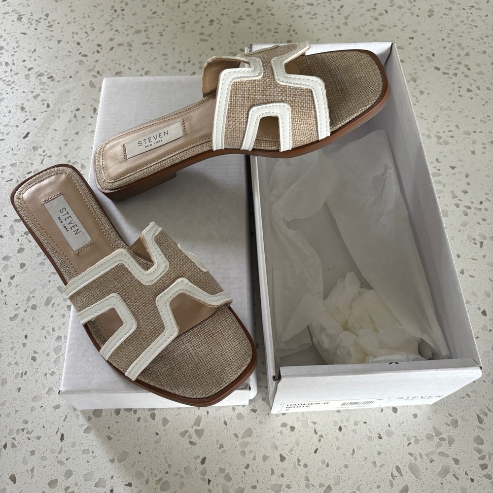 SOLD Steven New York H Slip On Sandals Women’s Size 7 NIB